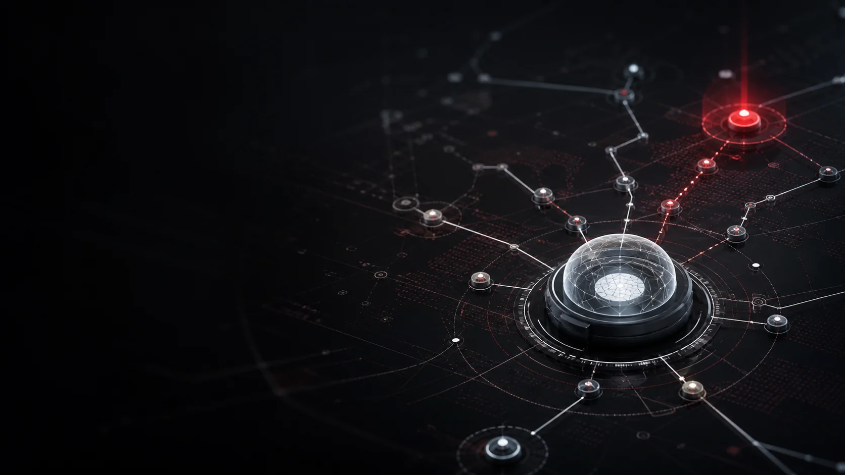 Abstract incident telemetry converging on a protected core